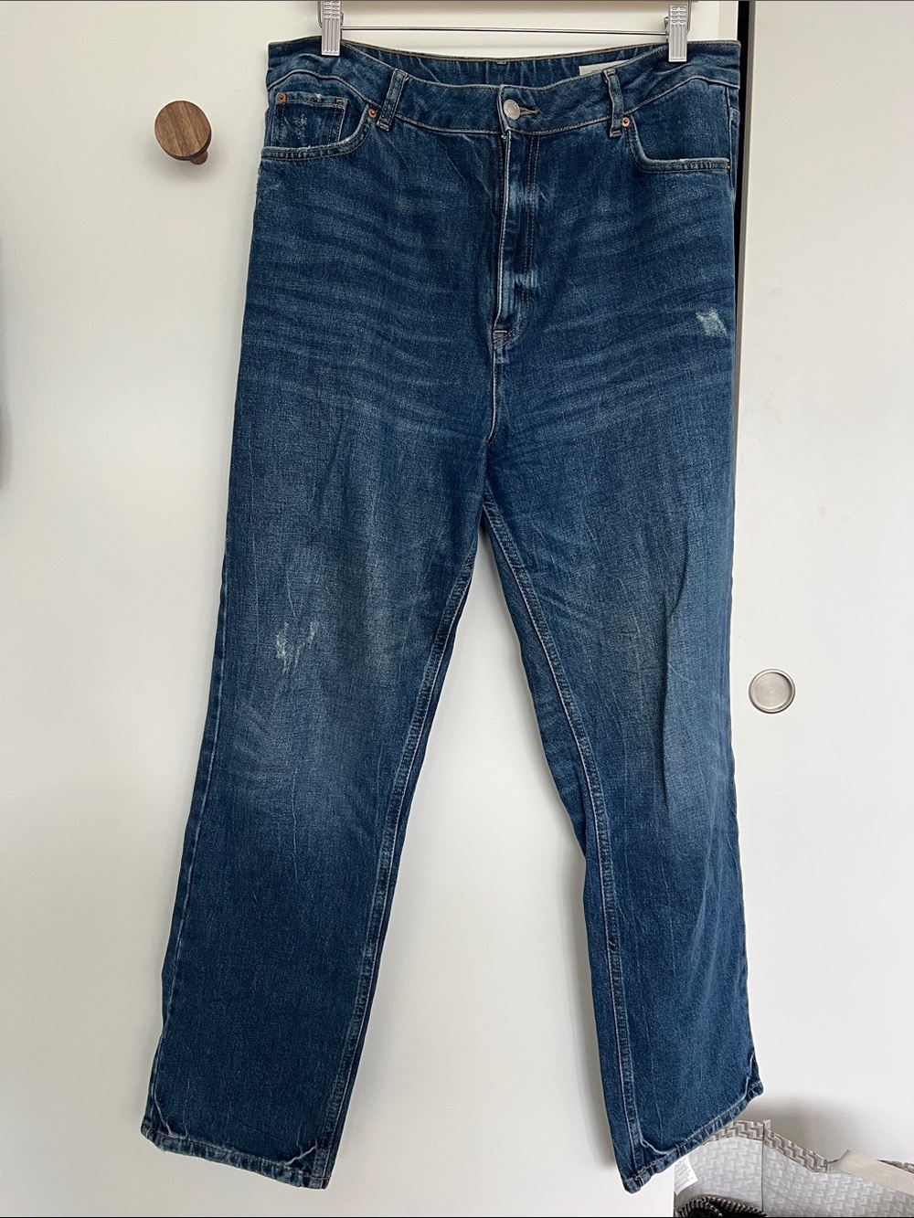 Marks & Spencer Women's Dark Blue Straight Leg Jeans